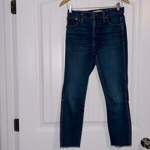 Madewell 10” high riser skinny skinny jeans Size 27